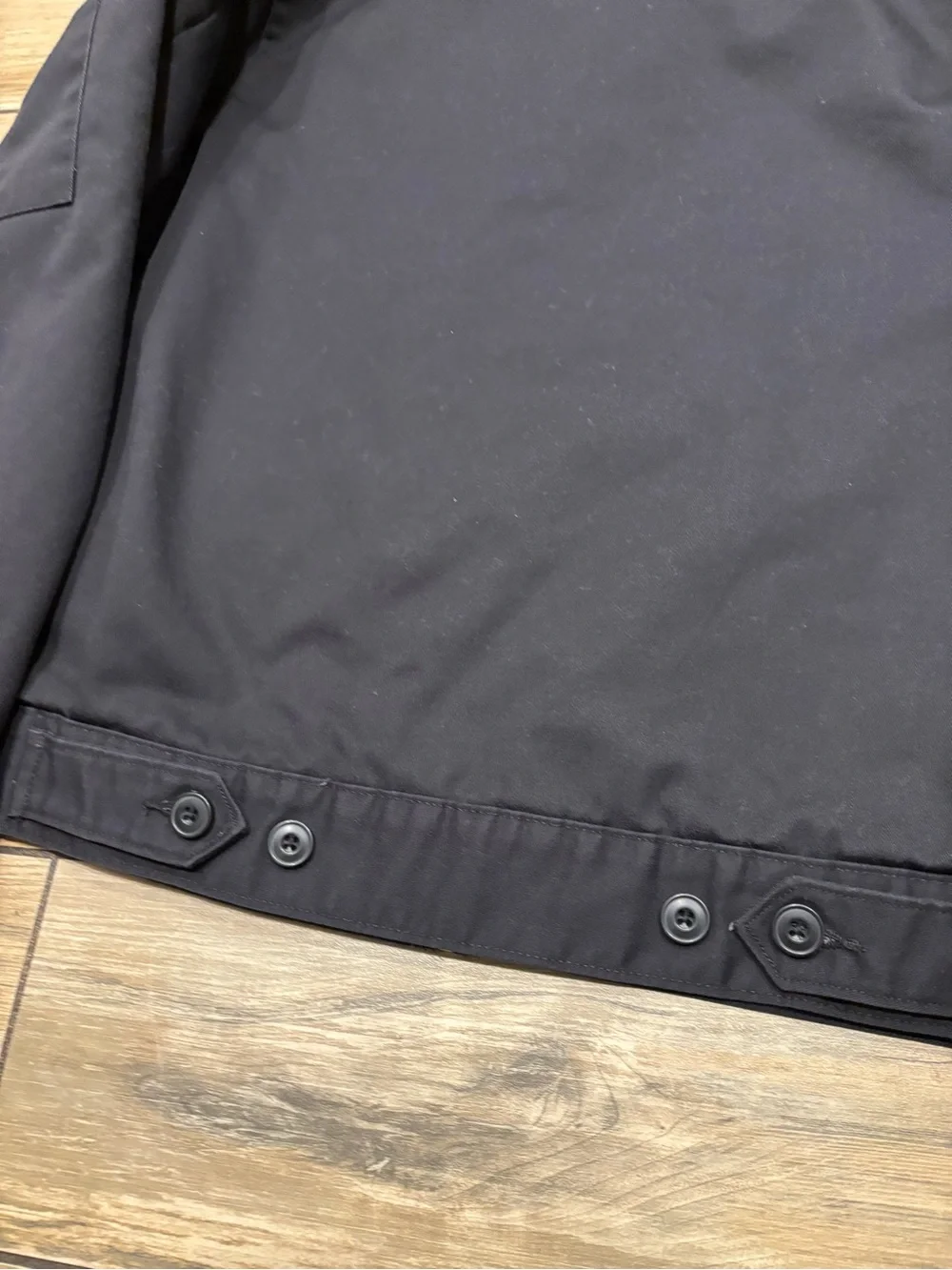Dickies Quilted Lined Eisenhower Workwear Jacket Mens Small Black Zip Up
